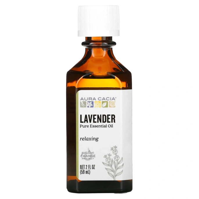 Aura Cacia, Чистое эфирное масло, лаванда, 59 мл (2 жидк. унц.)
