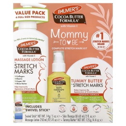 Palmer's, Mommy To Be, комплексный набор от растяжек, 4 шт.