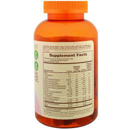 Sundown Naturals Kids, Дети, полный мультивитаминный жевательный мармелад, принцесса Диснея, виноград, апельсин и вишня, 180 жевательных мармеладок