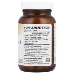 Pure Essence, MyPure ™, Lion's Mane 4X, сверхсила, 60 растительных капсул