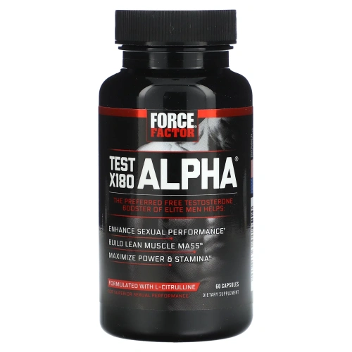 Force Factor, Test X180 Alpha®, 60 капсул