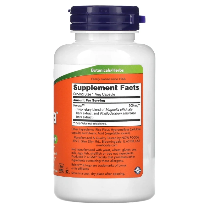 Now Foods, Relora, 300 мг, 120 растительных капсул