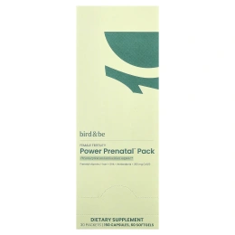 Bird and Be, Пренатальный препарат для женской фертильности Female Fertility Power™ Pack, 30 пакетиков