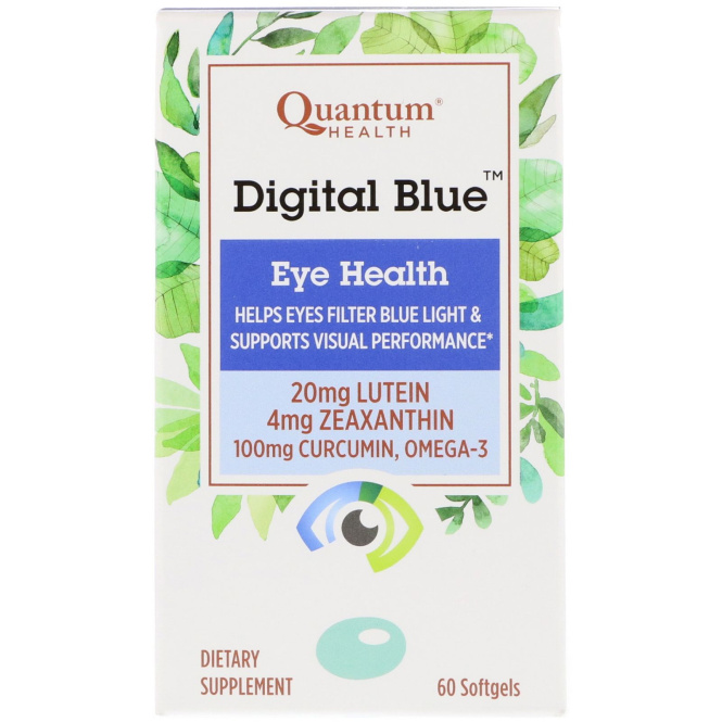 Quantum Health, Digital Blue, Eye Health, 60 Softgels
