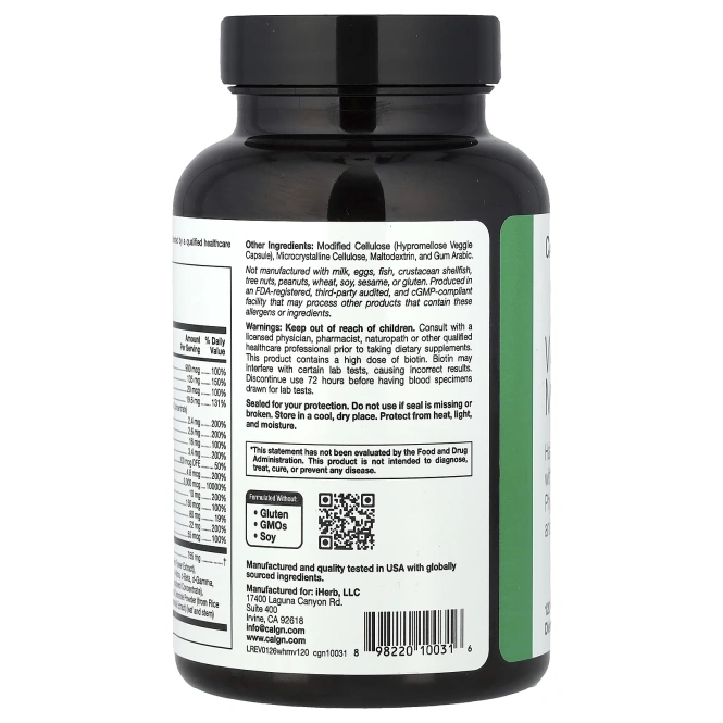 California Gold Nutrition, Beauty, женские мультивитамины для волос, 120 капсул