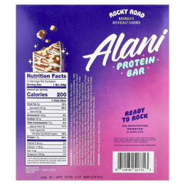 Alani Nu, протеиновый батончик, Rocky Road, 12 батончиков, по 48 г (1,69 унции)