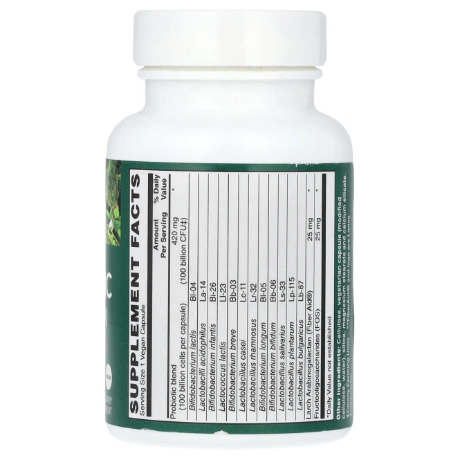 PlantFusion, Оптимальный пробиотик, 100 млрд КОЕ, 30 веганских капсул