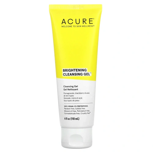 Acure, Brilliantly Brightening, очищающий гель, 4 ж. унц. (118 мл)