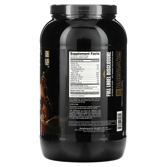 NutraBio, Muscle Matrix Protein, голландский шоколад, 907 г (2 фунта)