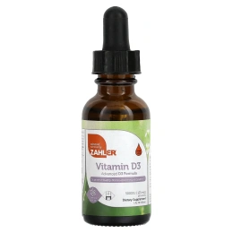 Zahler, Витамин D3, улучшенная формула D3, 125 мкг (5000 МЕ), 30 мл (1 жидк. унц.)