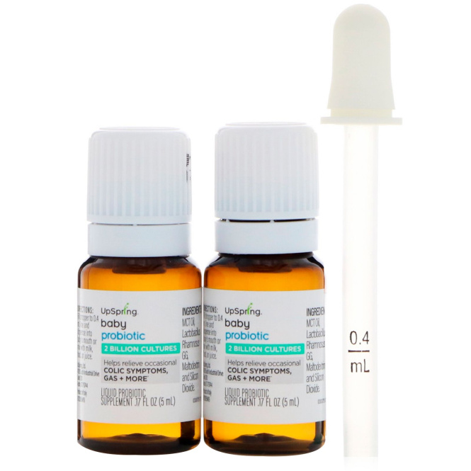 UpSpring, Пробиотики для малышей, .34 ж. унц.(10 мл)