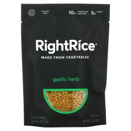 Rightrice, Сделано из овощей, чеснок и травы, 198 г (7 унций)
