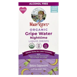 MaryRuth's, Organic Gripe Water, ночные жидкие капли, для новорожденных, 120 мл (4 жидк. Унции)