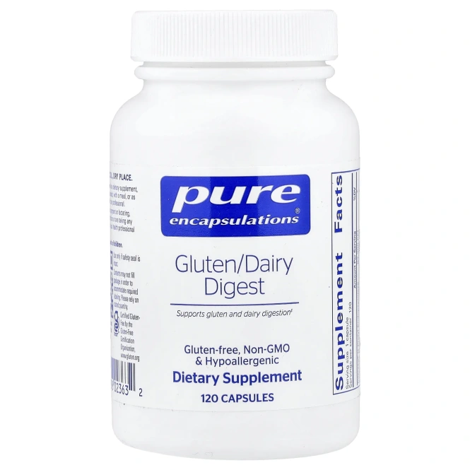 Pure Encapsulations, Gluten/Dairy Digest, 120 Capsules
