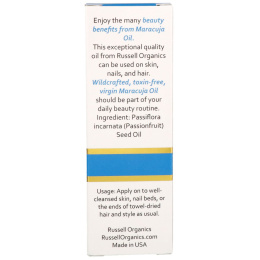 Russell Organics, Масло маракуйи, 2 жидких унции (60 мл)