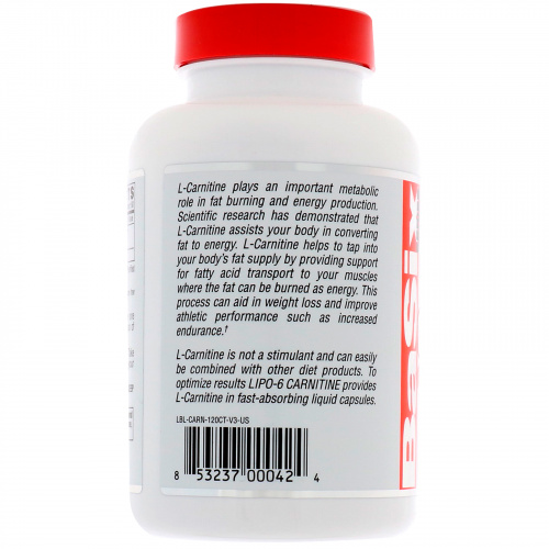 Nutrex Research, Липо-6 Карнитин, 120 жидких капсул