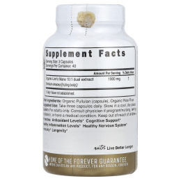 Nature's Fusions, Nutri, органическая львиная грива, двойная экстракция, 10: 1, 1900 мг, 120 органических капсул (633 мг на капсулу)