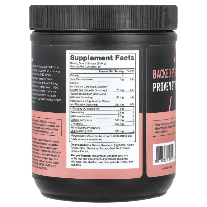 Legion Athletics, Pulse, предтренировочный напиток, арбуз, 472 г (1,04 фунта)