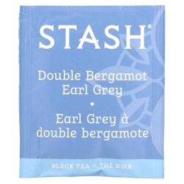 Stash Tea, Earl Grey, черный чай, двойной бергамот, 18 чайных пакетиков, 33 г (1,1 унции)