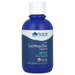 Trace Minerals ®, Liquid Cal / Mag / Zinc + Vitamin D3, Piña Colada, 473 мл (16 жидк. унц.)