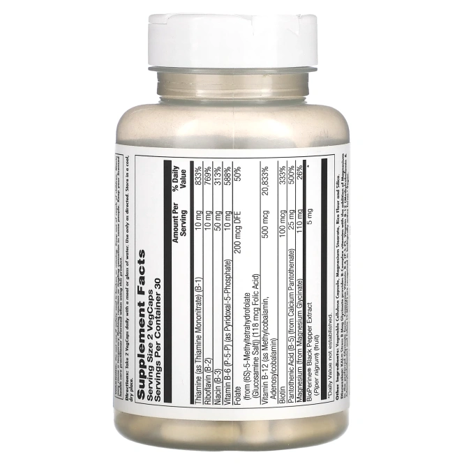 KAL, Глицинат магния для стресса B, 60 вегетарианских капсул