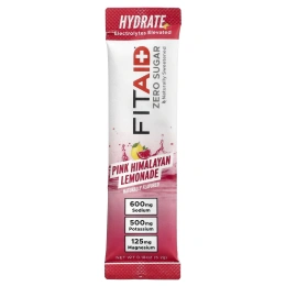 FITAID, Hydrate, розовый гималайский лимонад, 30 стиков по 5,2 г (0,18 унции)