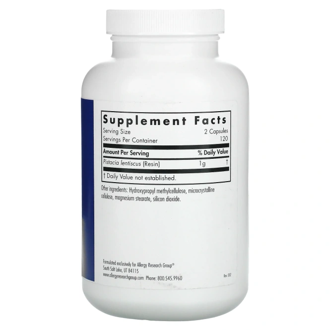 Allergy Research Group, Пищевая добавка "Мастика", 240 вегетарианских капсул