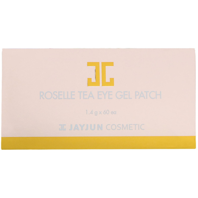 Jayjun Cosmetic, Гелевый патч для глаз с чаем каркадэ, 60 патчей, по 1,4 г каждый