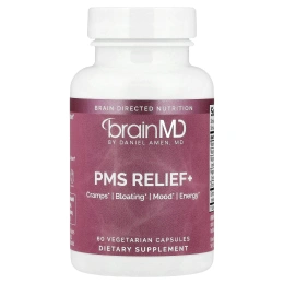 BrainMD, PMS Relief +, 60 вегетарианских капсул