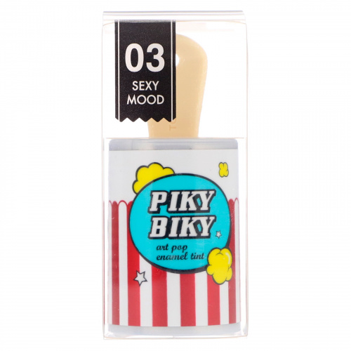 Tony Moly, Блеск для губ Piky Biky, глянцевый оттенок арт-поп, цвет 03 сексуальное настроение, 6 г