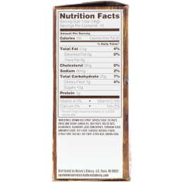 Nature's Bakery, Безглютеновый батончик из инжира, черника, 6 двойных упаковок, по 2 унц. каждый