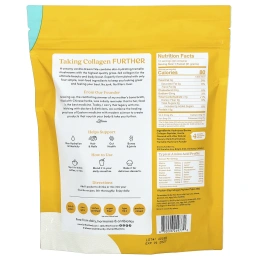 Further Food, Пептиды коллагена от травяного откорма, ваниль, 12 пакетиков по 21 г (0,74 унции)
