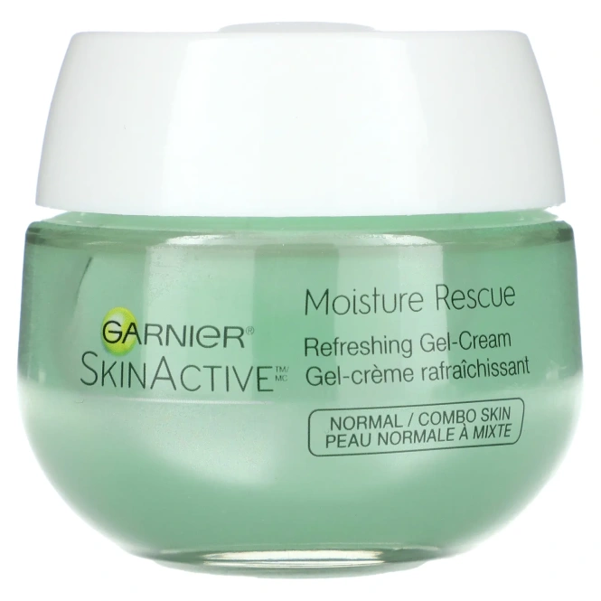 Garnier, SkinActive, Moisture Rescue, освежающий гель-крем, для нормальной и комбинированной кожи, 50 г