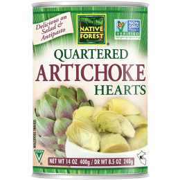 Native Forest, Edward & Sons, Native Forest, Quartered Artichoke Hearts, 14 oz (400 g)