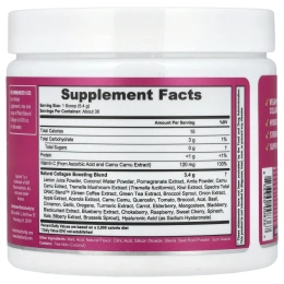 Vitauthority, Усилитель коллагена на растительной основе, натуральный розовый лимонад, 162 г (5,72 унции)