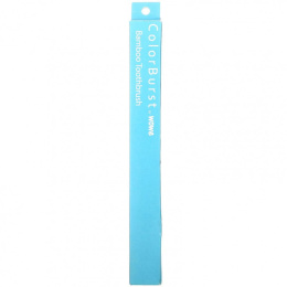 Wowe, ColorBurst, бамбуковая зубная щетка, синий цвет, 1 зубная щетка