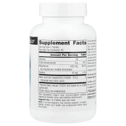 Source Naturals, яблочная кислота, 60 таблеток