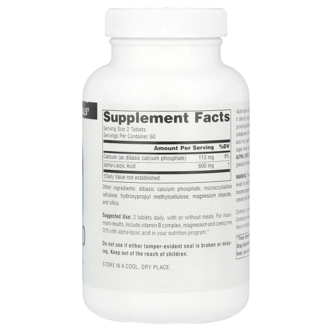 Source Naturals, Альфа-липоевая кислота - замедленное высвобождение (300 мг) 120 таблеток