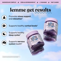Lemme, Relax, жевательные таблетки с комплексом магния, ежевичный лимонад, 30 жевательных таблеток в индивидуальной упаковке