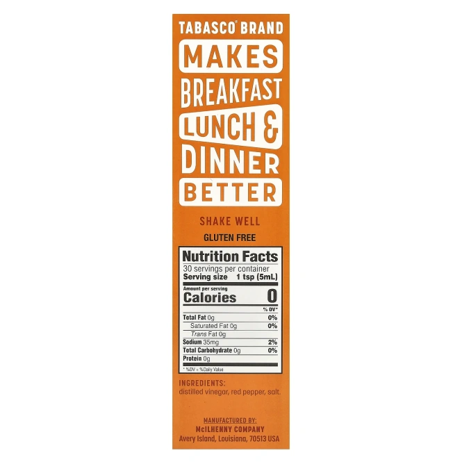 Tabasco, Перечный соус, классический, 148 мл (5 жидк. Унций)
