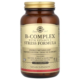 Solgar B-Complex with Vitamin C Stress formula, 250 таблеток