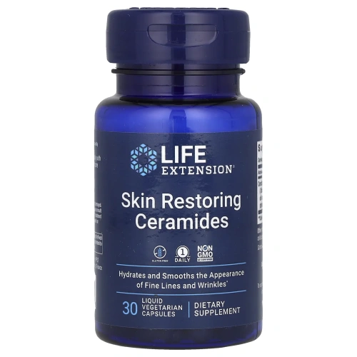 Life Extension, Восстанавливающие кожу керамиды, 30 жидких вегетарианских капсул