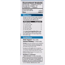 Sovereign Silver, Биоактивный серебряный гидрозоль, для животных, капли для поддержки иммунитета, 4 унции (118 мл)