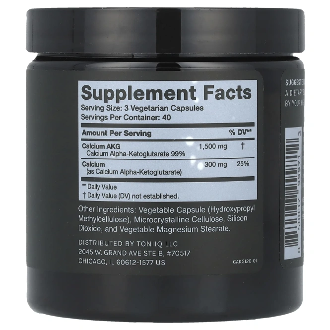 Toniiq, Кальций AKG`` 120 капсул