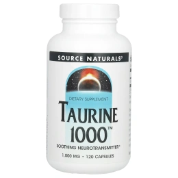 Source Naturals, Taurine 1000, 1,000 мг, 120 капсул