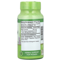 Nature's Truth, Черный кохош, 700 мг, 100 капсул быстрого высвобождения