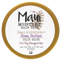 Maui Moisture, маска для волос с маслом ши, восстановление и увлажнение, 340 г (12 унций)