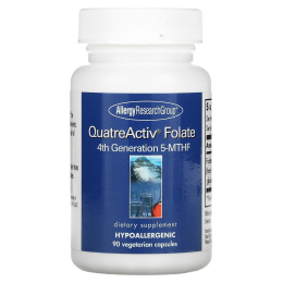 Allergy Research Group, QuatreActiv фтолат 4-го поколения 5–МТГФ, 90 капсул