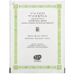Whamisa, Organic Fruits, Hydrogel Mask, 1 Sheet