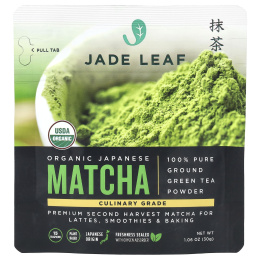 Jade Leaf Matcha, Органический японский матча, 30 г (1,06 унции)
